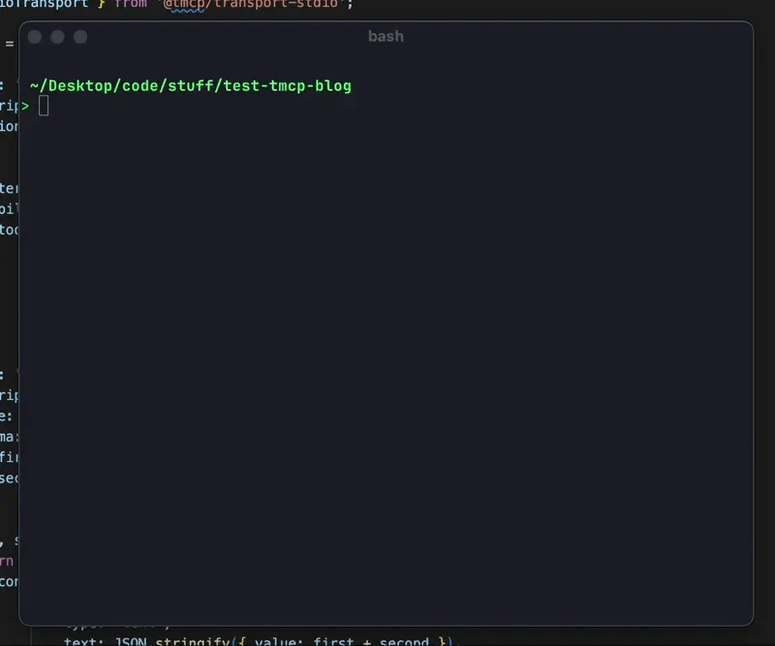 a claude code instance using the math mcp in the example above
